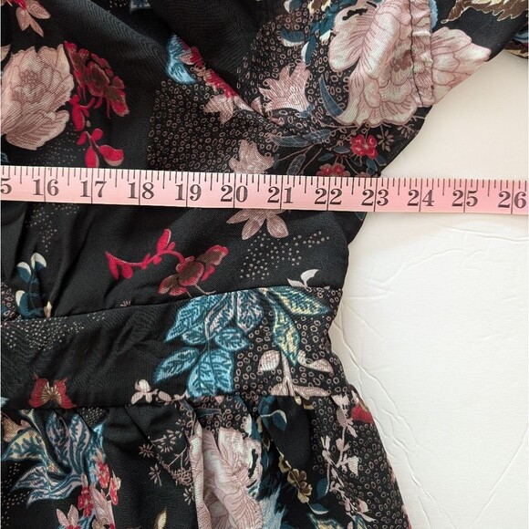 The Pyramid Collection Butterfly Floral Dark Romance Tunic Kimono 1X - Picture 10 of 13